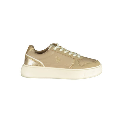 U.S. POLO ASSN. Beige Polyurethane Women's Sneaker