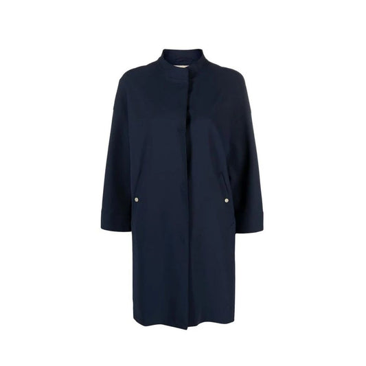 Herno Blue Elastane Coat