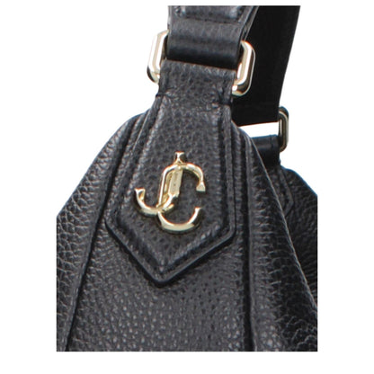 Jimmy Choo Black Leather Shoulder Bag
