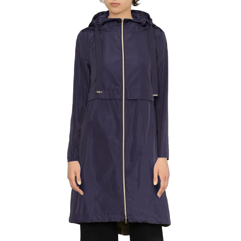 Herno Blue Polyester Coat