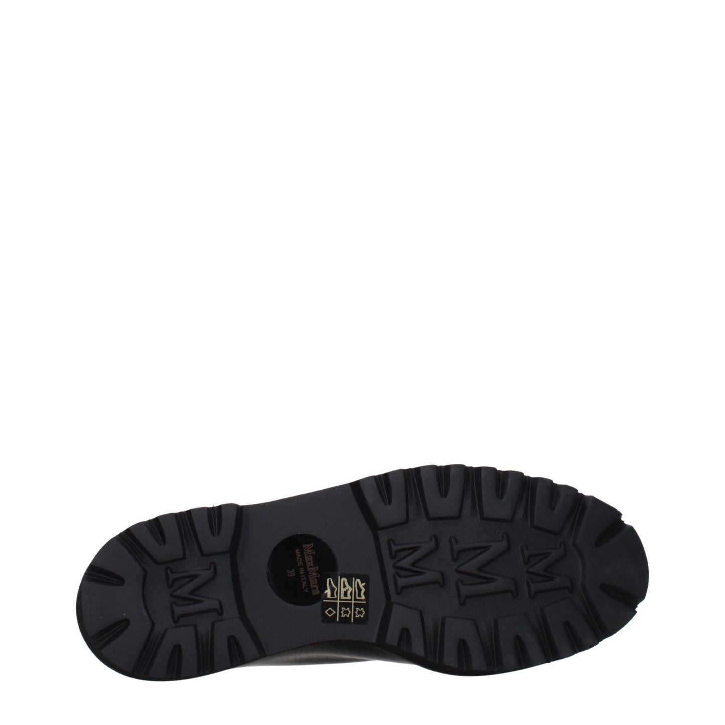 Max Mara Black Leather Oxfords And Derbies
