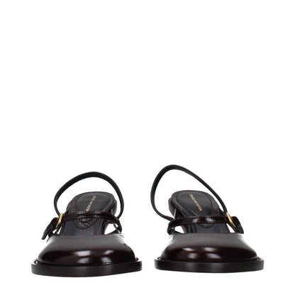 Dries Van Noten Brown Leather Platform Sandals