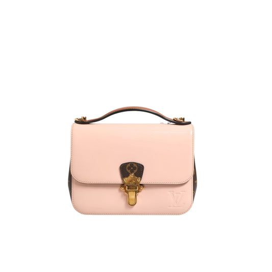 Louis Vuitton Pink Vernis and Monogram Canvas Cherrywood BB Shoulder Bag