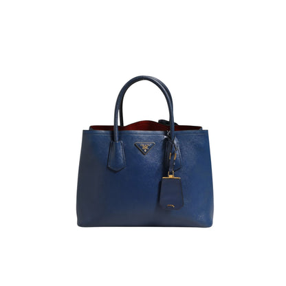 Prada Blue Saffiano Leather 2way Bag