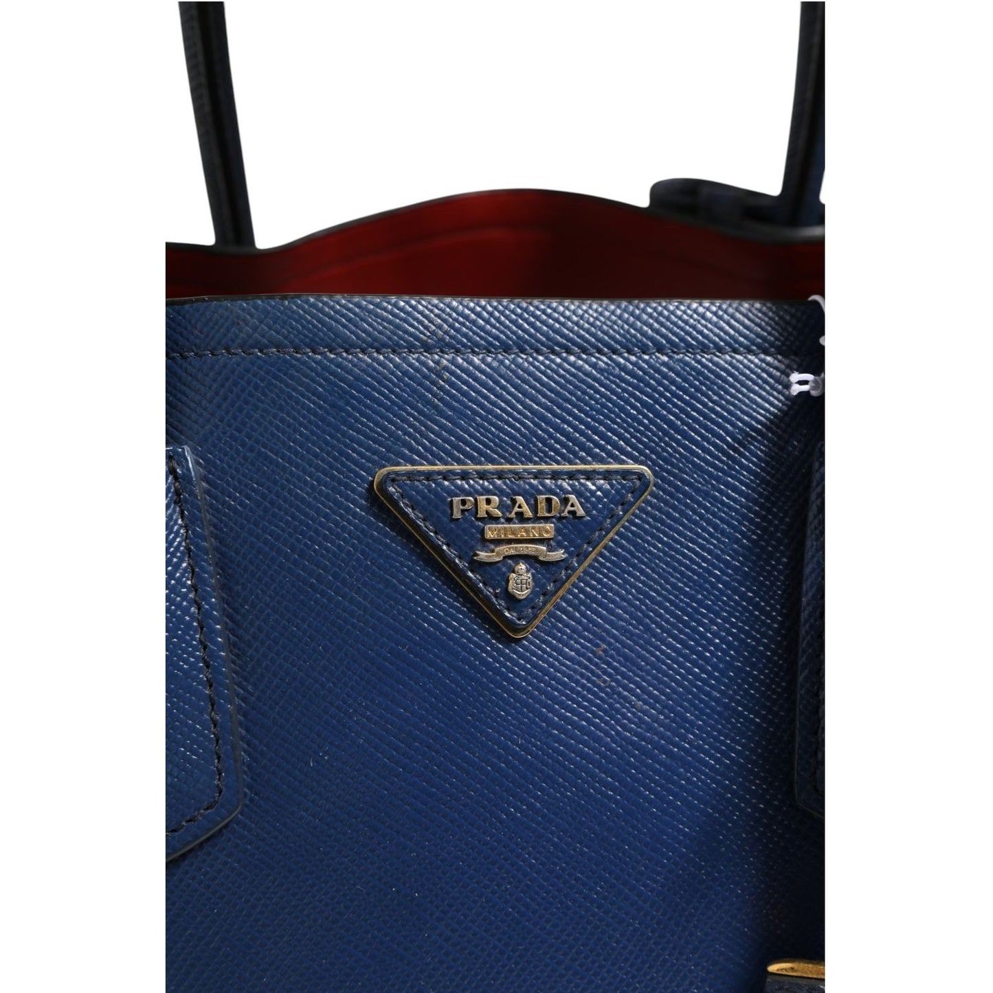 Prada Blue Saffiano Leather 2way Bag