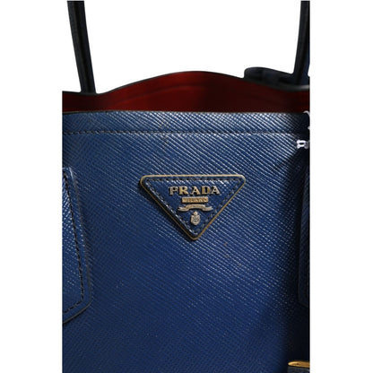 Prada Blue Saffiano Leather 2way Bag