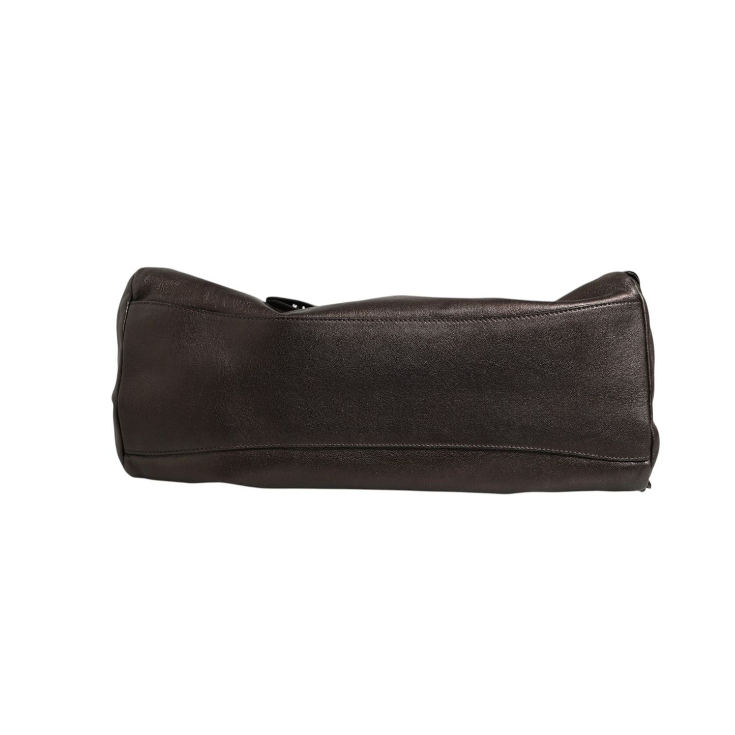 Prada Metallic Nappa Leather Ruffle Shoulder Bag