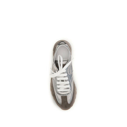 Brunello Cucinelli Multicolor Calf Leather Bos Taurus Athletic Sneakers