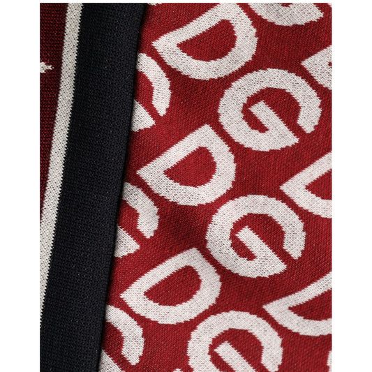 Dolce & Gabbana Blue Red Paneled 'Royals' Patch Sweatshirt Sweater
