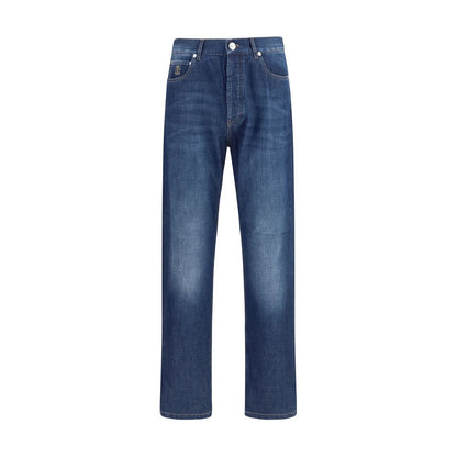 Brunello Cucinelli Blue Cotton Jeans Denim