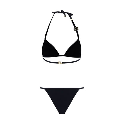 Dolce & Gabbana Black Nylon Bikini