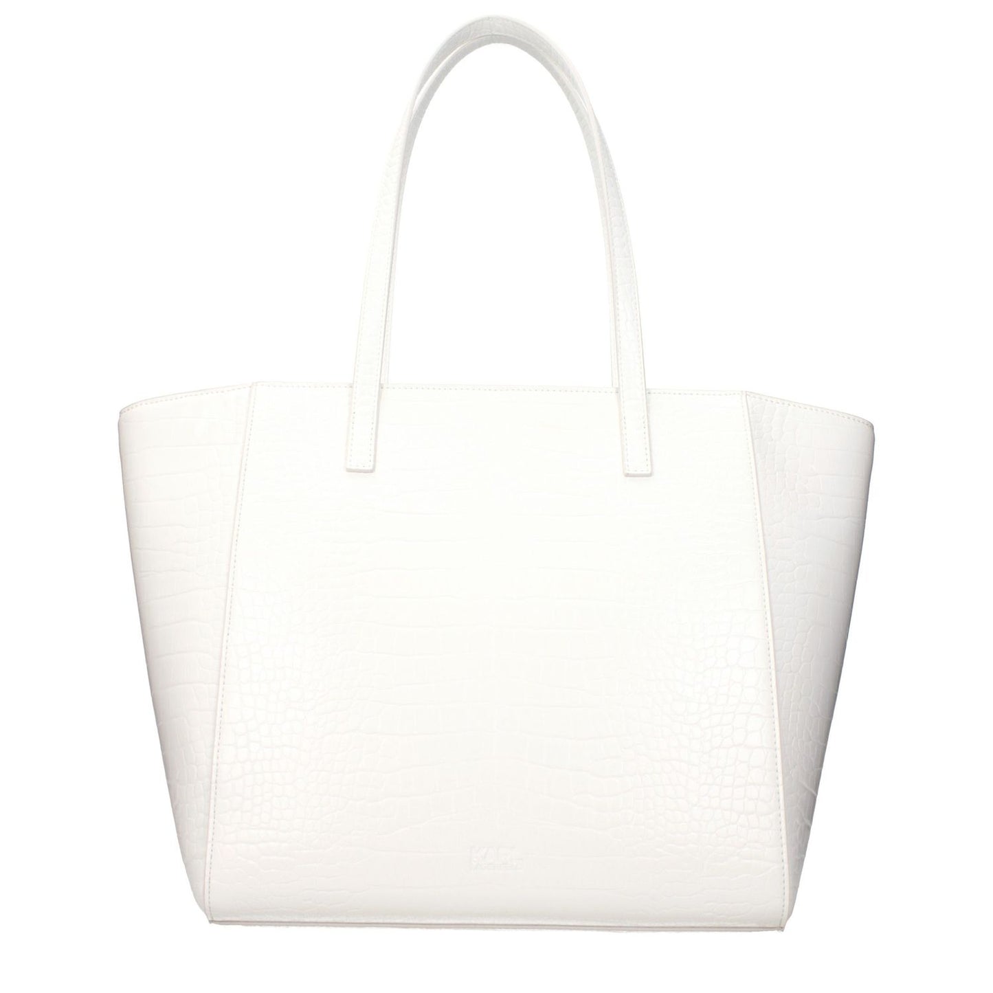 Karl Lagerfeld White Polyethylene Shoulder Bag