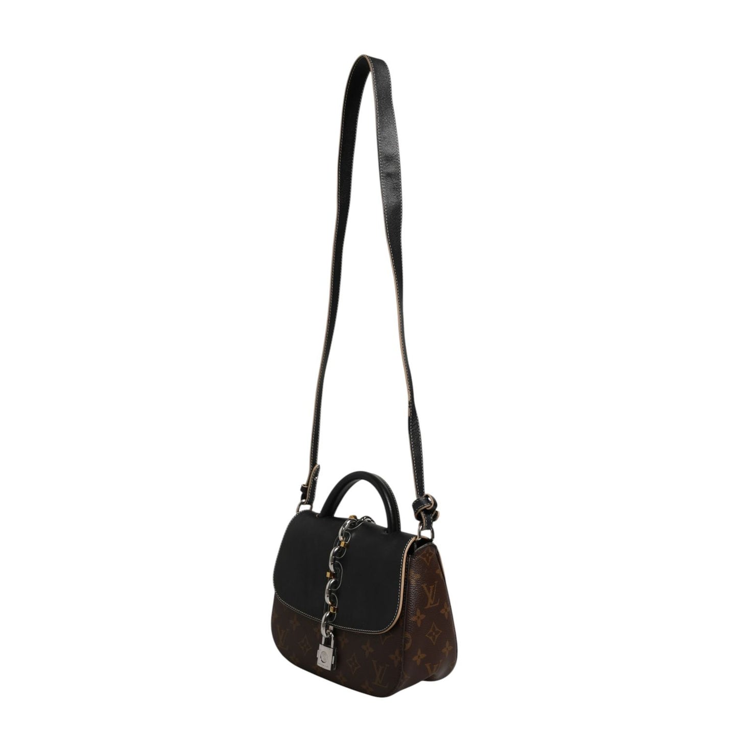 Louis Vuitton Calfskin Monogram Chain It Bag PM Black