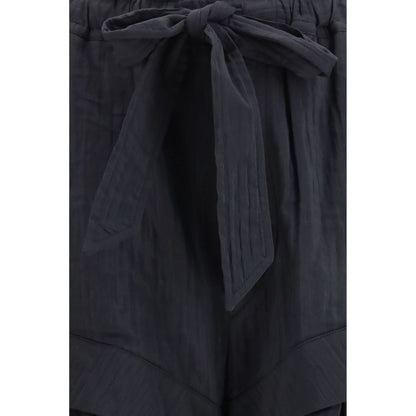 Marant Etoile Black Viscose Bermuda Shorts