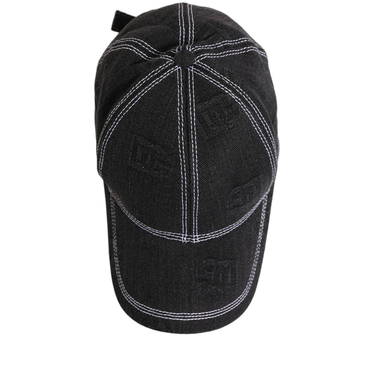 Dolce & Gabbana Men Black Cotton 6 Panel Baseball Capello Hat