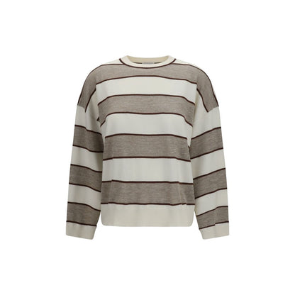 Brunello Cucinelli Beige Wool Oves Aries Sweatshirt