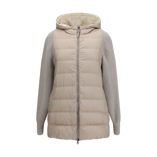 Brunello Cucinelli Gray Polyester Full-Length Jacket