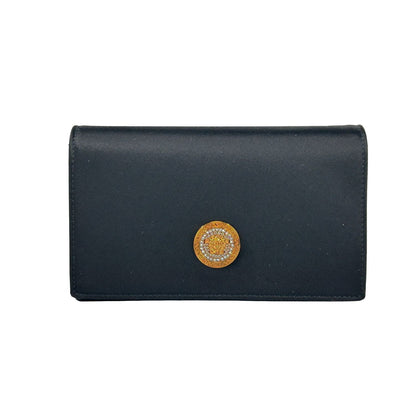 Versace Mini Chain Black Crossbody Wallet Bag