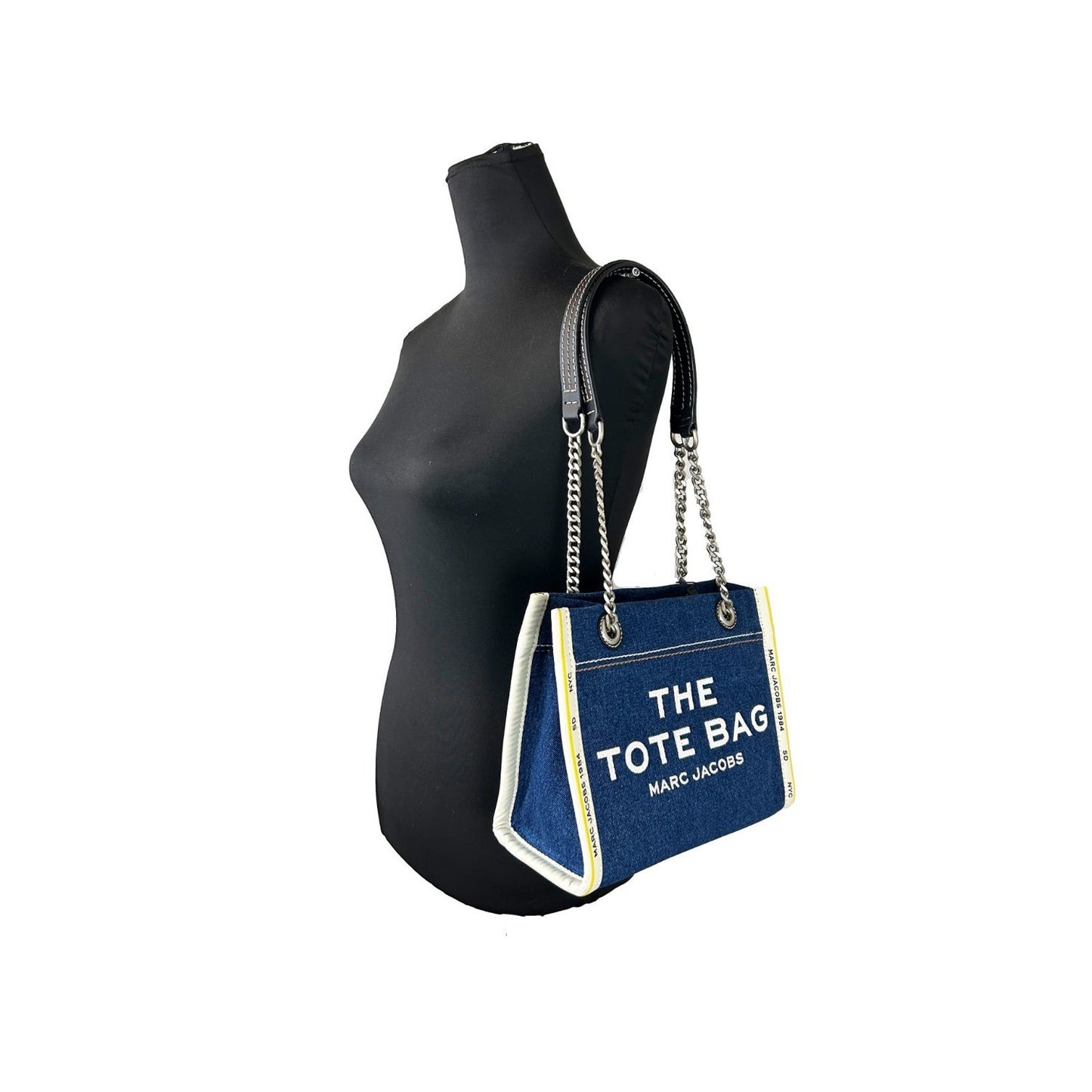 Marc Jacobs Denim Chain Small The Tote Bag
