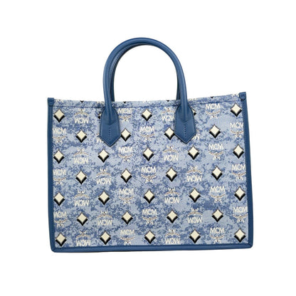 MCM Aren Munchen Denim Tote Bag