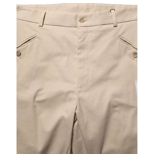 Dolce & Gabbana Beige Re-Editon Mid Waist Tapered Men Pants