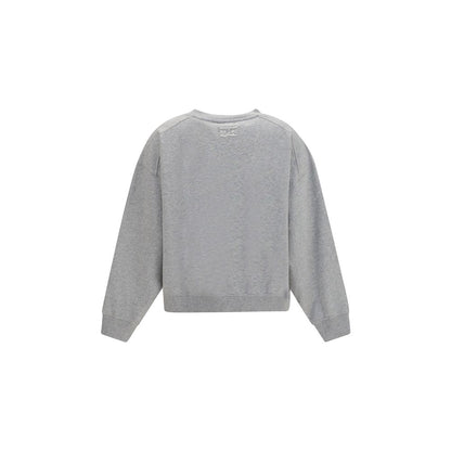 Ganni Gray Cotton Sweatshirt