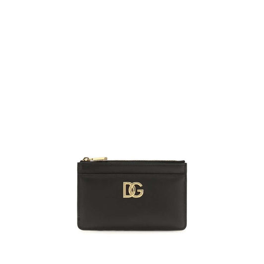Dolce & Gabbana Black Calf Leather Bos Taurus Wallet