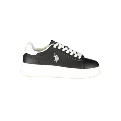 U.S. POLO ASSN. Black Polyurethane Men's Sneaker