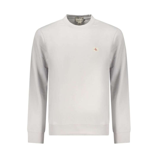 Calvin Klein Gray Cotton Men Sweatshirt