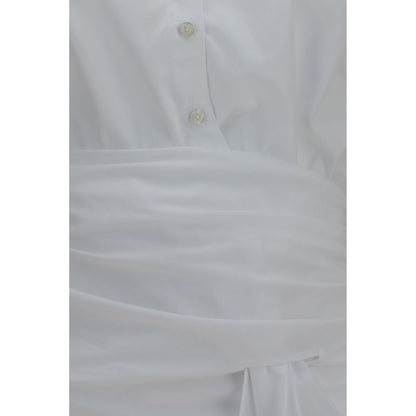 7FOR White Cotton Dress Shirt