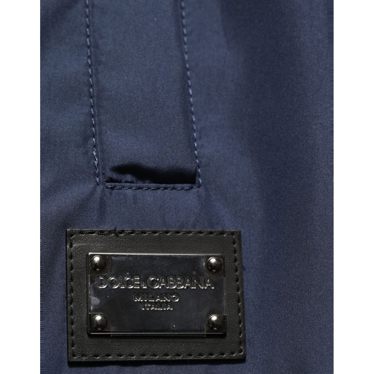 Dolce & Gabbana Dark Blue Polyester Jogger Sweatpants Pants