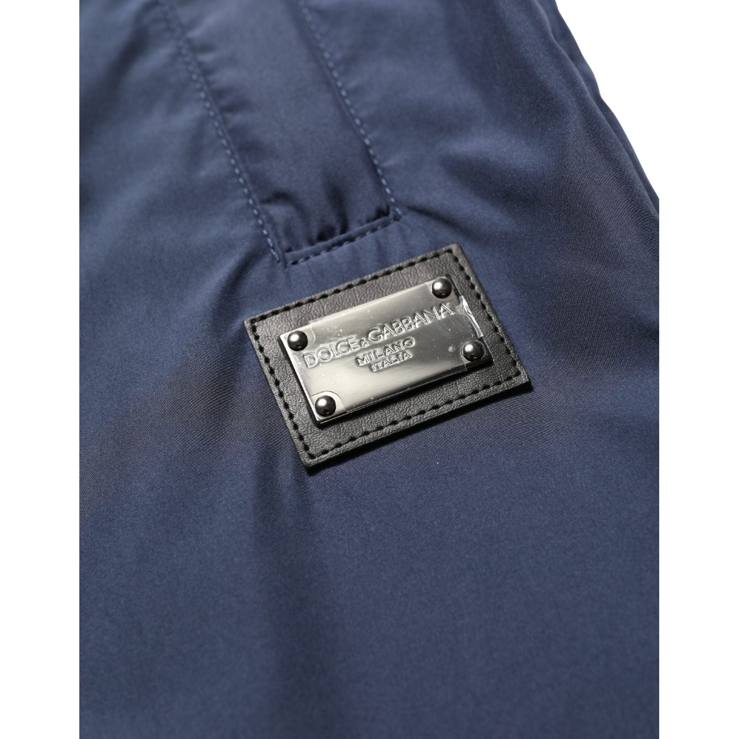 Dolce & Gabbana Dark Blue Polyester Jogger Sweatpants Pants