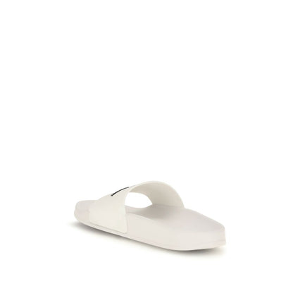 Fred Perry White Rubber Sandals