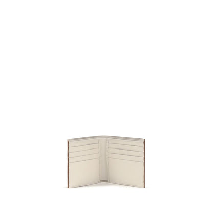 Prada Beige Calf Leather Bos Taurus Wallet