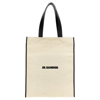 Jil Sander Bicolor Jute Tote Bag