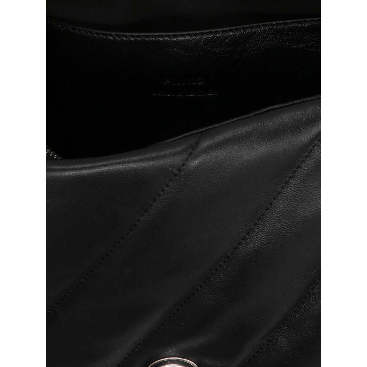 PINKO Black Lamb Leather Crossbody Bag