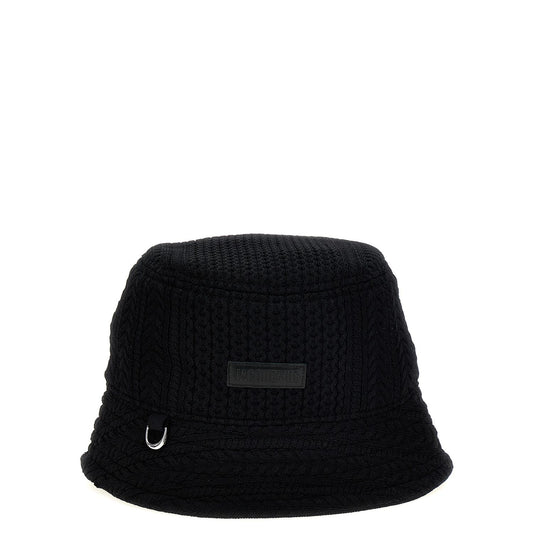Jacquemus Black Viscose Bucket Hat