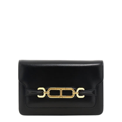 Tom Ford Black Leather Crossbody Bag