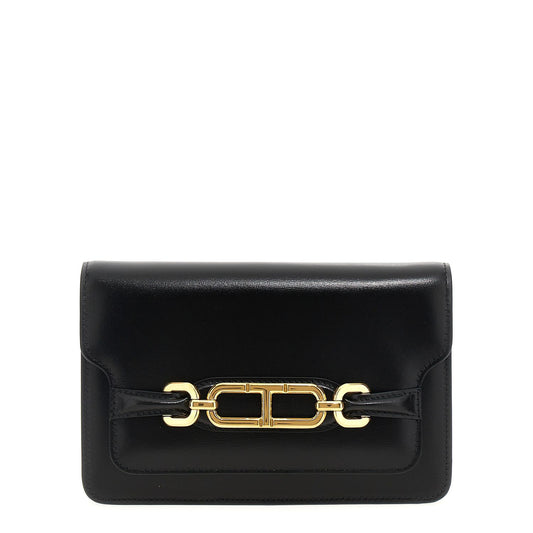 Tom Ford Black Leather Crossbody Bag