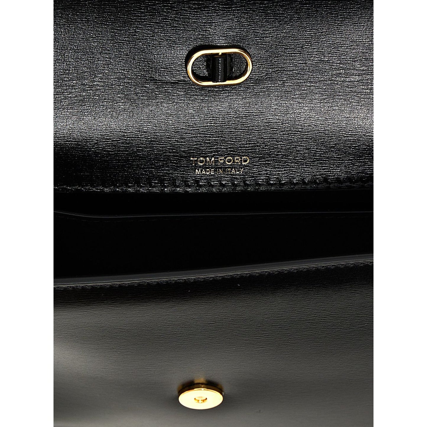 Tom Ford Black Leather Crossbody Bag