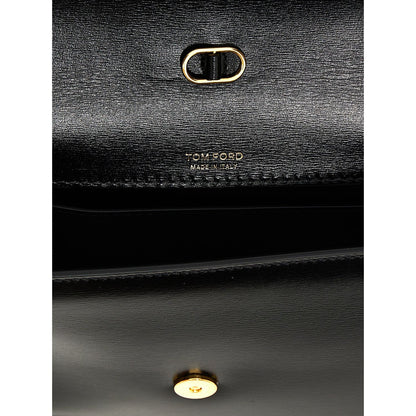 Tom Ford Black Leather Crossbody Bag
