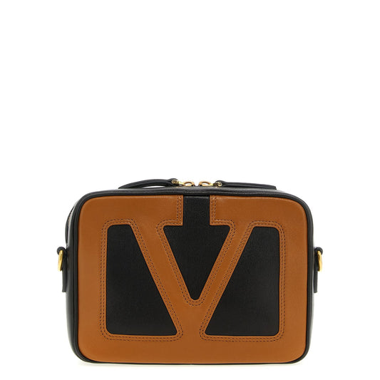 Valentino Garavani Brown Lamb Leather Crossbody Bag