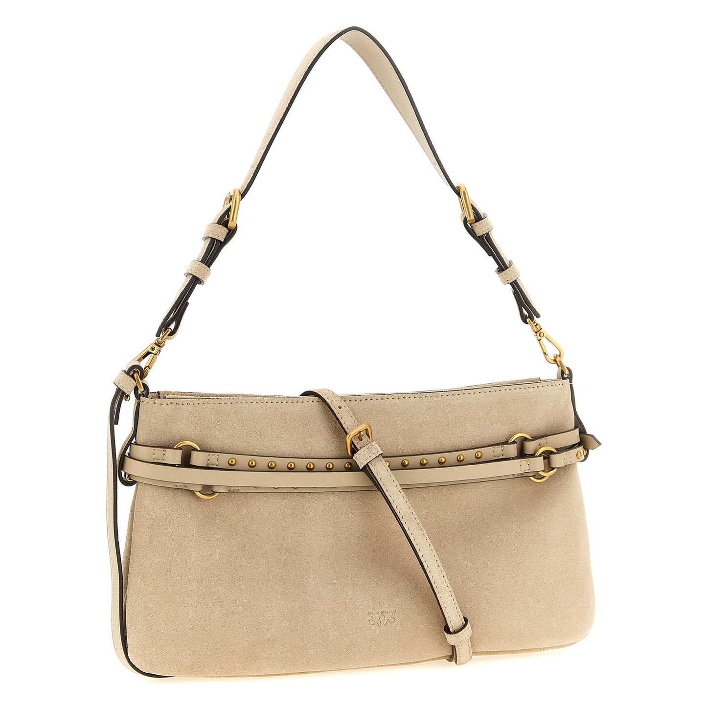 PINKO Beige Cowhide Shoulder Bag