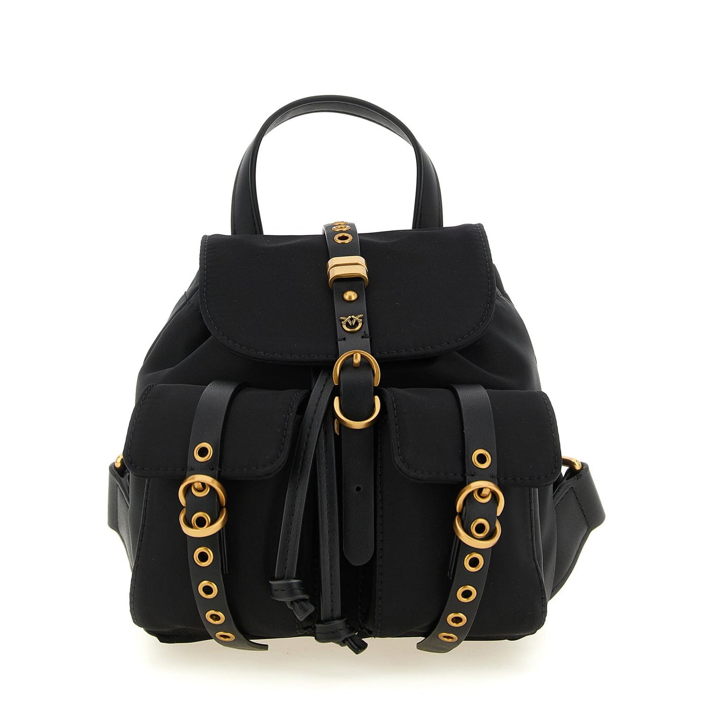 PINKO Black Polyamide Backpack