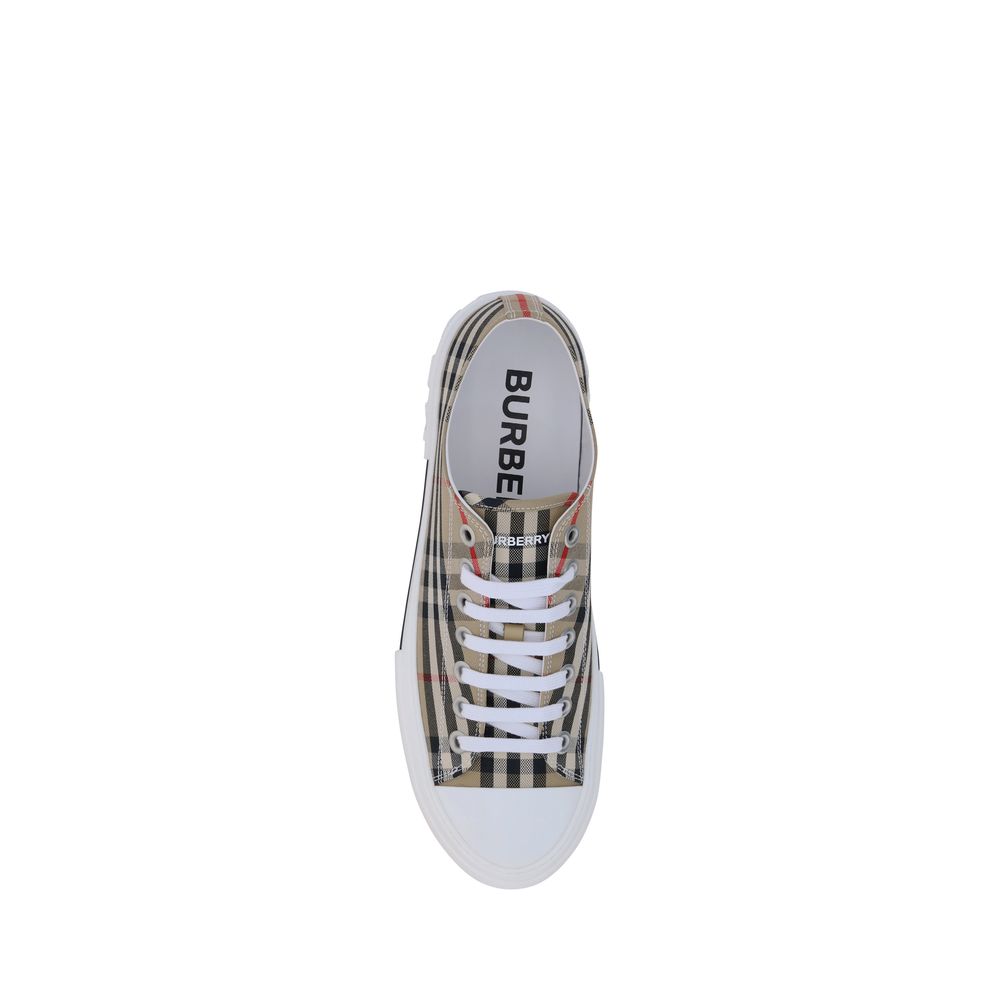 Burberry Brown Synthetic Low Top Sneakers