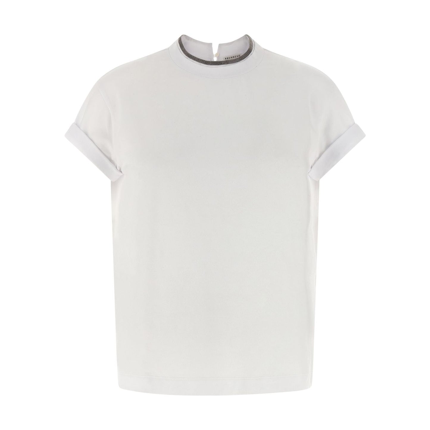 Brunello Cucinelli White Cotton T-Shirt