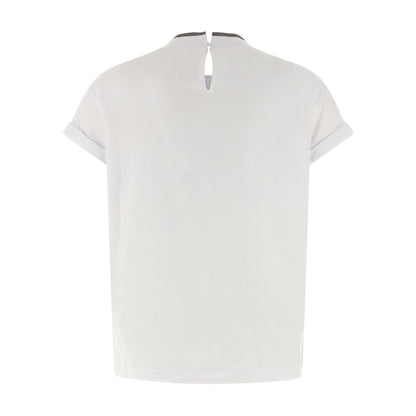 Brunello Cucinelli White Cotton T-Shirt