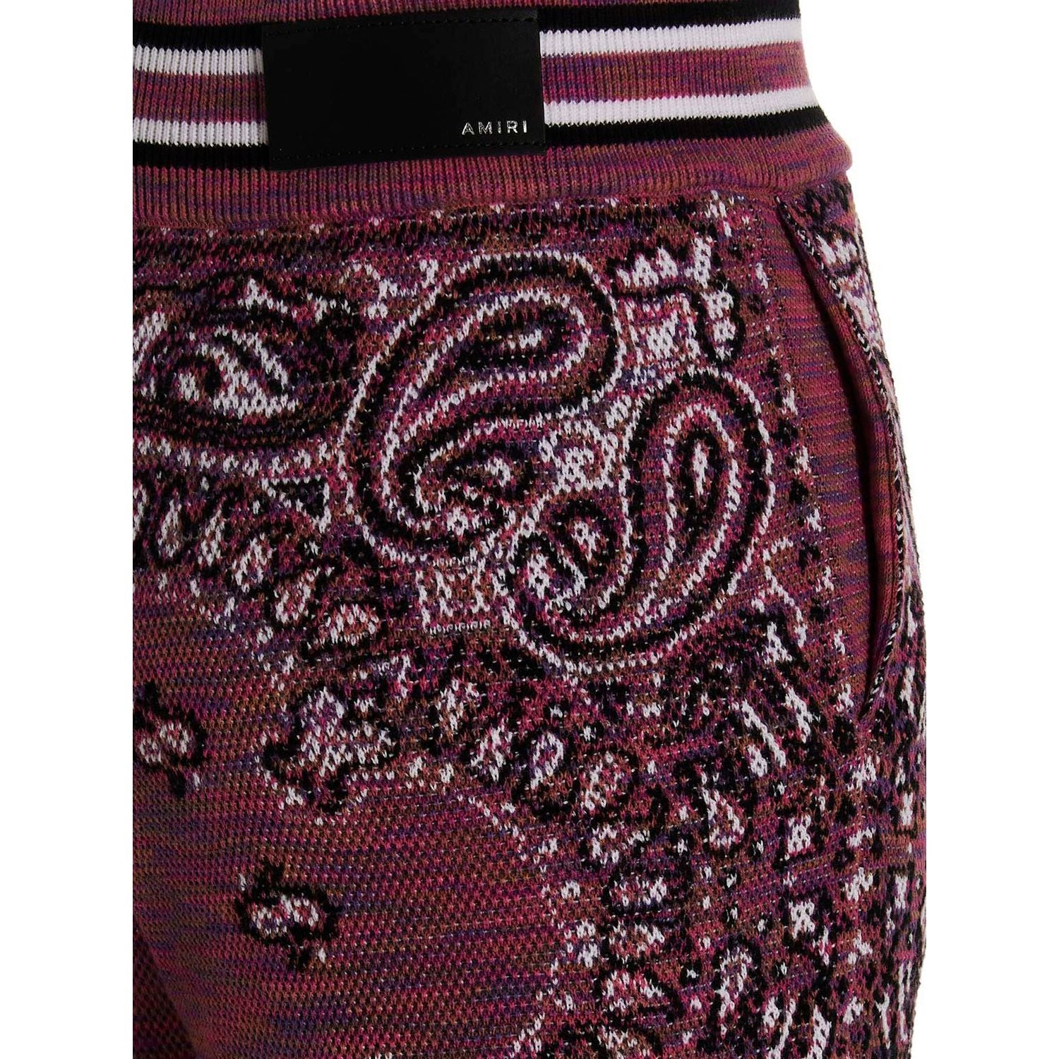 Amiri Purple Cotton Joggers (Workout Pants)