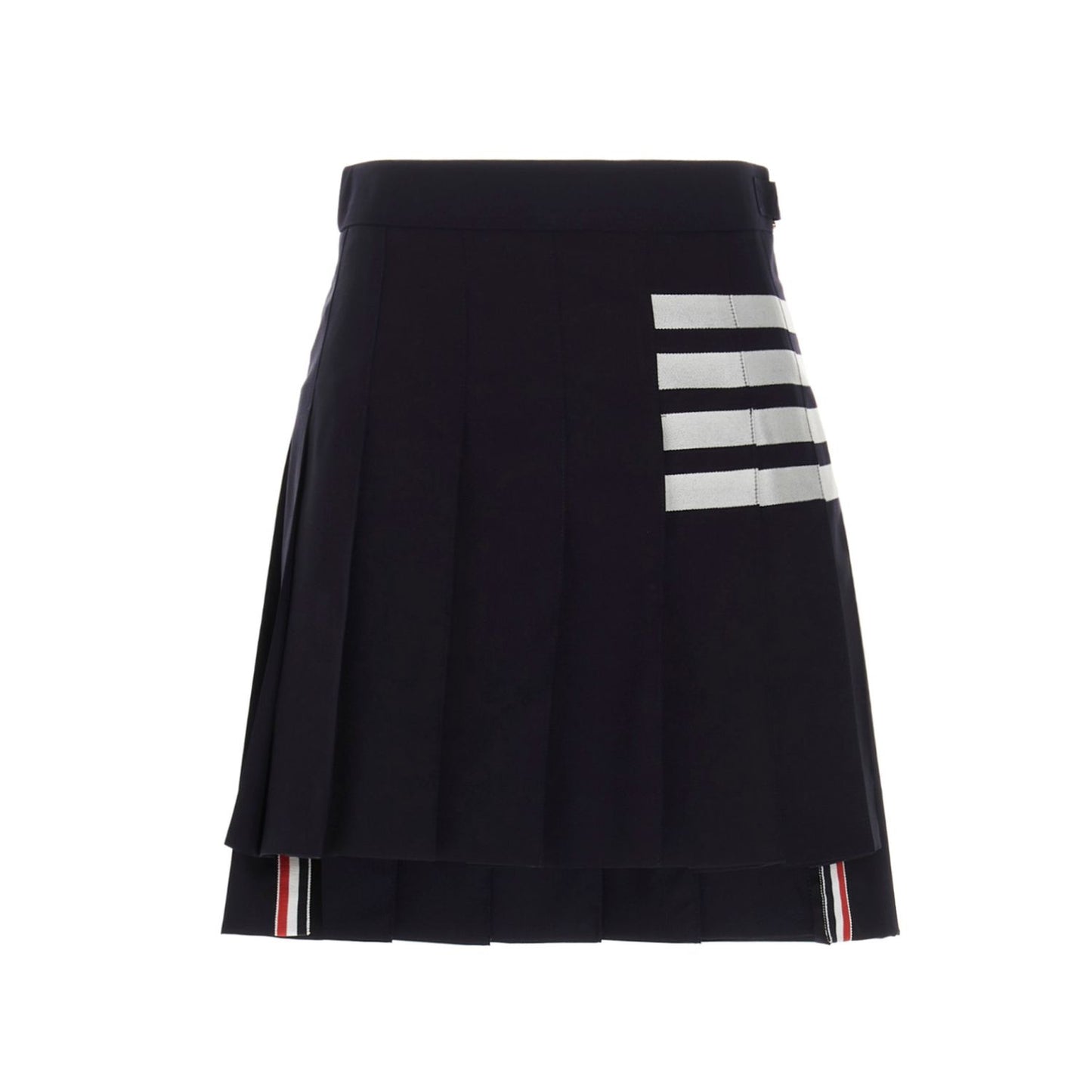 Thom Browne Blue Wool Long Skirt