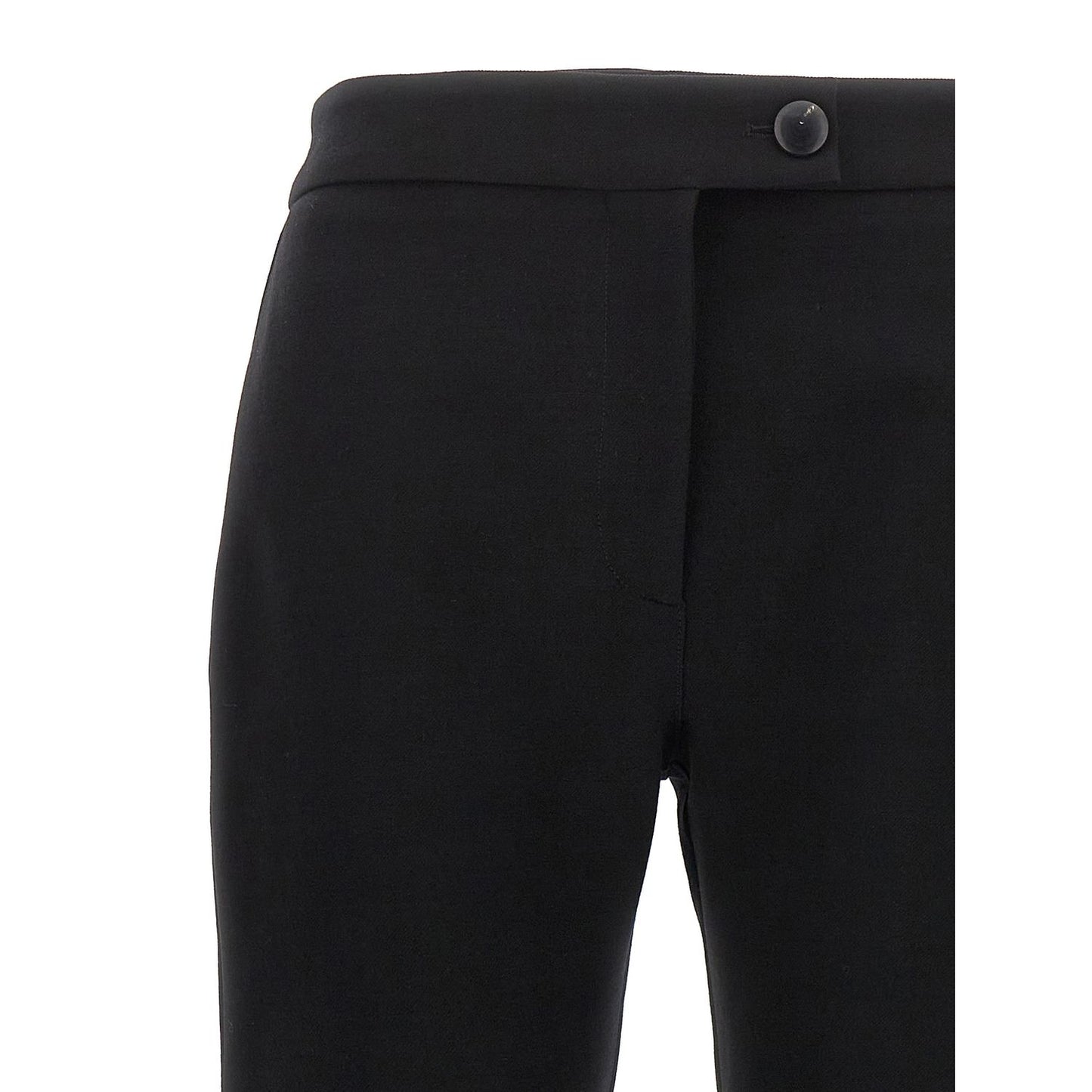 Ferragamo Black Elastane Skinny Pants